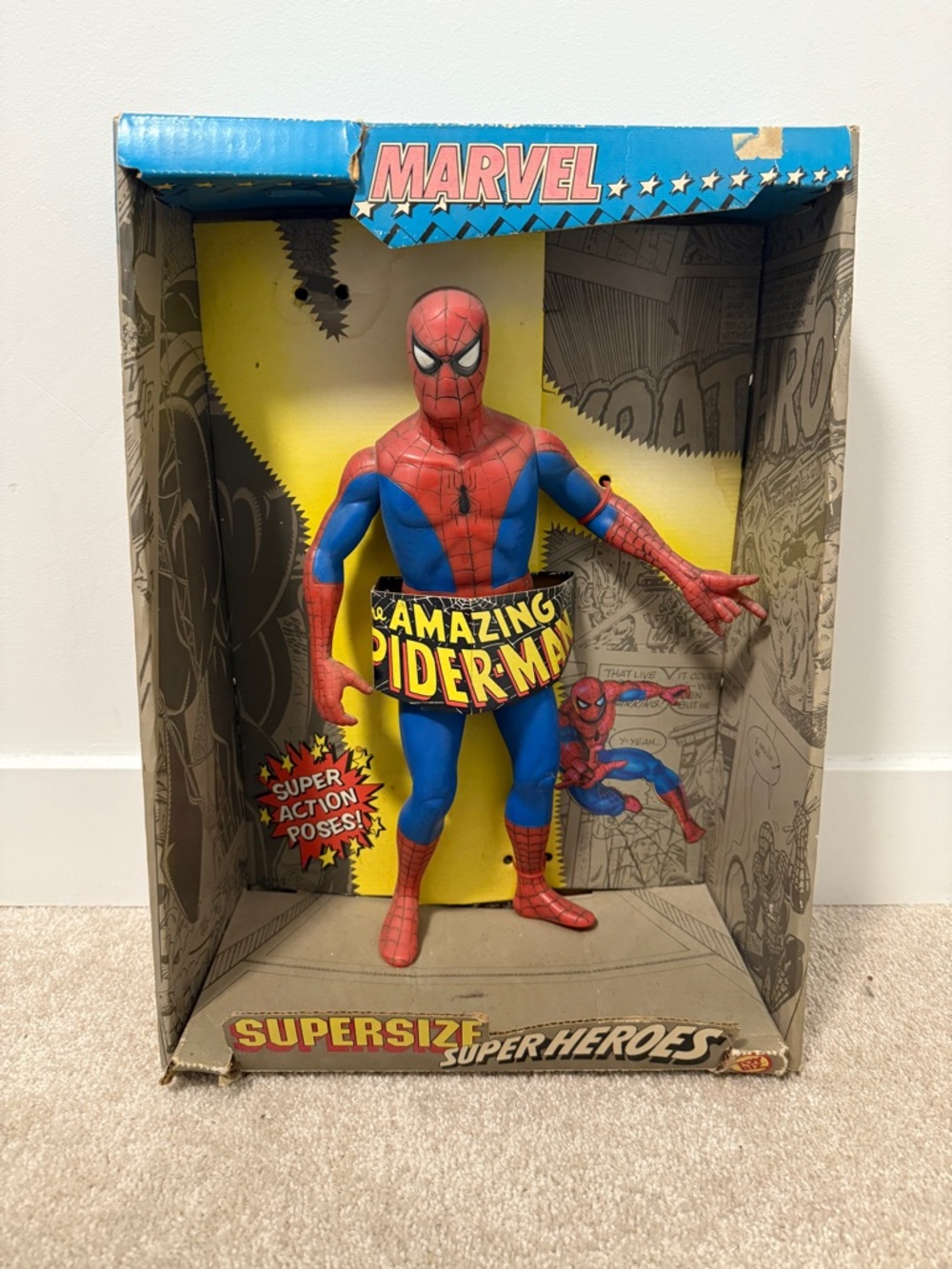 Vintage Marvel Spiderman Supersize Figure